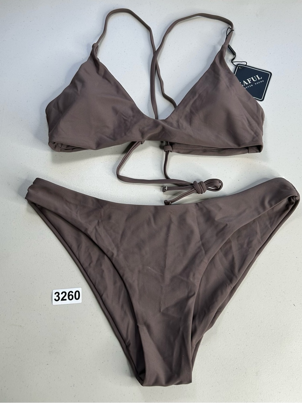 Zaful Bikini Set Medium Brown New Swimsuit
